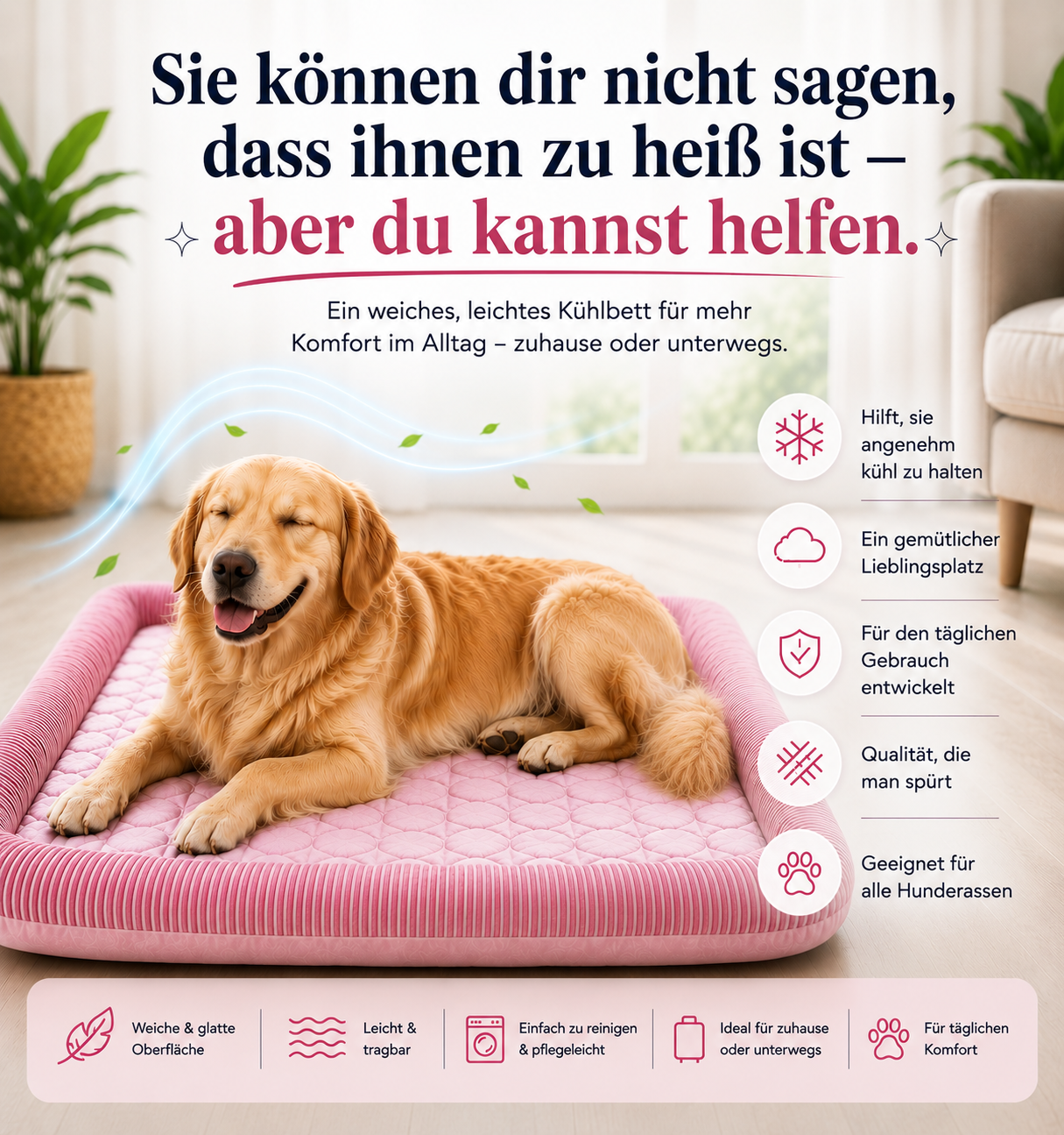Pet Cooling Pad Bed