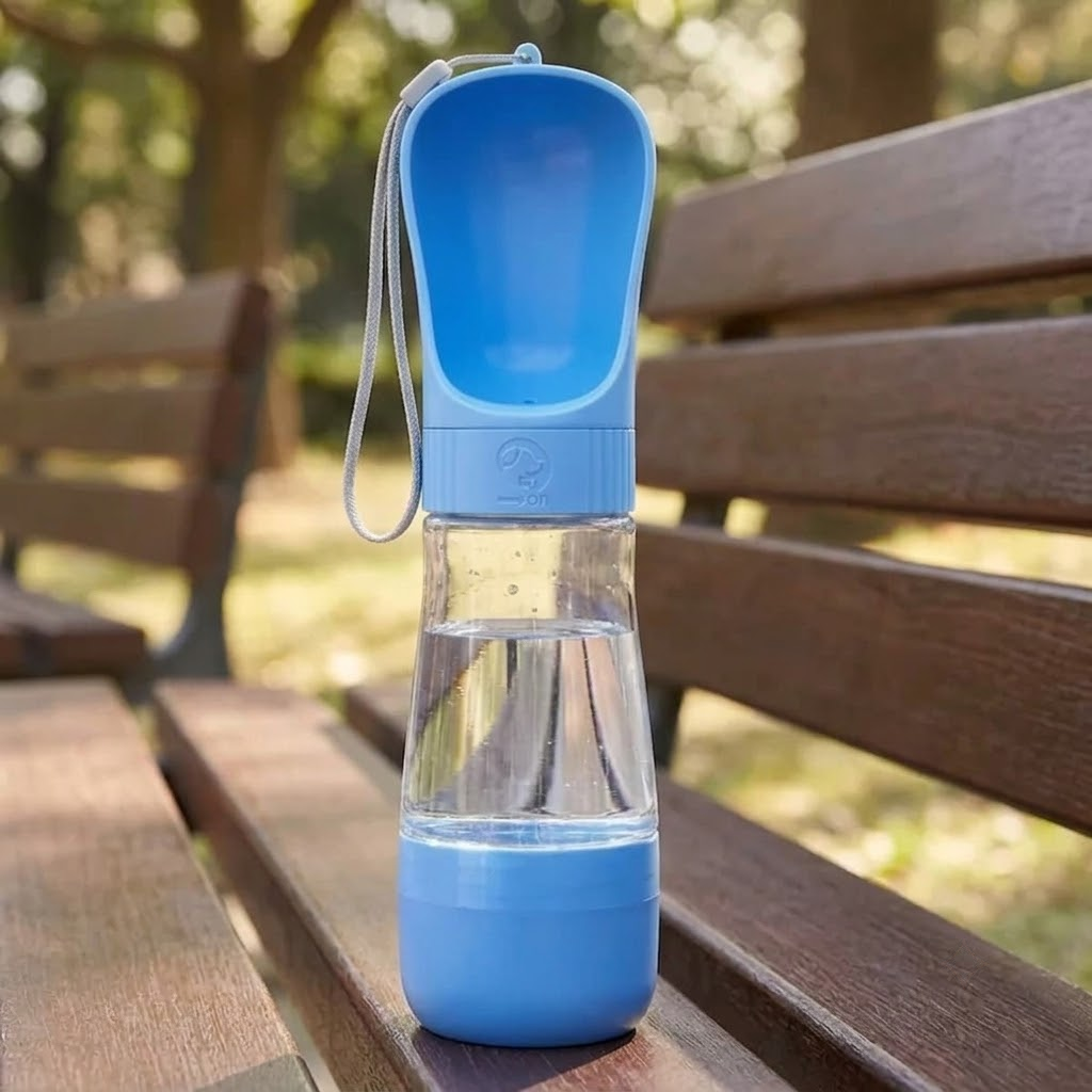 Dog Water Bottle With Food Container